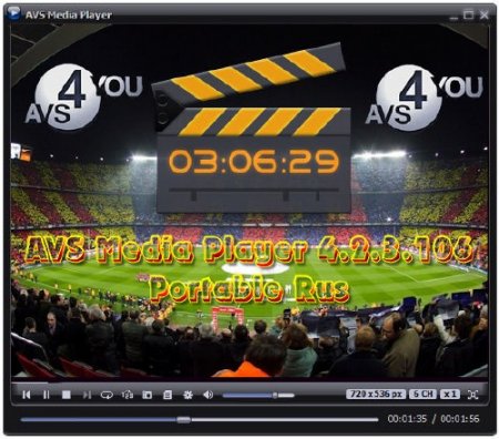 AVS Media Player 4.2.3.106 Final Portable (ML/RUS)