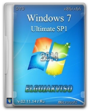 Windows 7 Ultimate SP1 x86/x64 Elgujakviso Edition v.02.11.14 (2014/RUS)