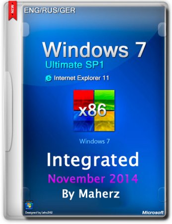 Windows 7 Ultimate SP1 x86 Integrated November 2014 By Maherz (ENG/RUS/GER)