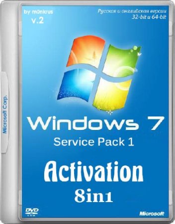 Windows 7 SP1 IE11 -8in1- Activated v.2 by m0nkrus (x86/x64/RUS/ENG/2014)