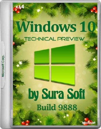 Windows 10 Technical Preview 9888 by Sura Soft (x64/RUS/ENG/2014)