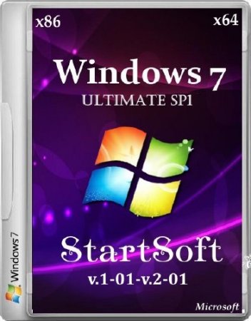 Windows 7 Ultimate SP1 StartSoft v.1-2-01 (x86/x64/2015/RUS)