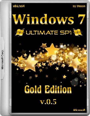 Windows 7 SP1 Ultimate Gold Edition by Stason v.0.5 (x86/x64/RUS/2015)