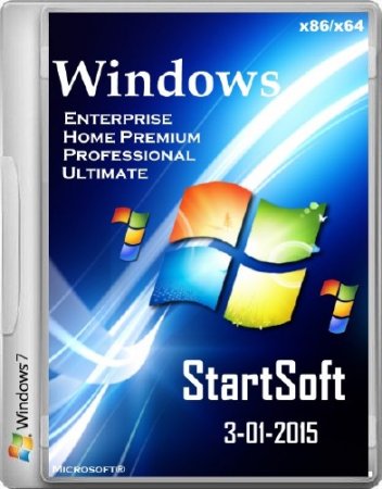 Windows 7 SP1 StartSoft v.3-01-2015 (x86/x64/2015/RUS)