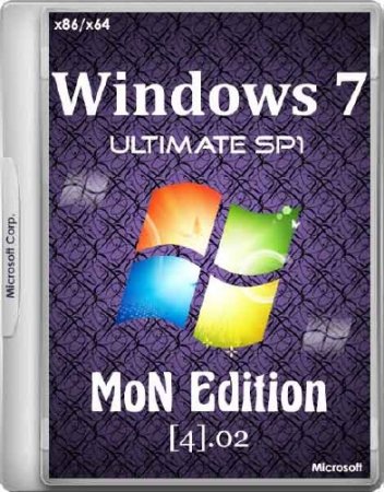 Windows 7 SP1 Ultimate MoN Edition v.4.02 (x86/x64/RUS/2015)