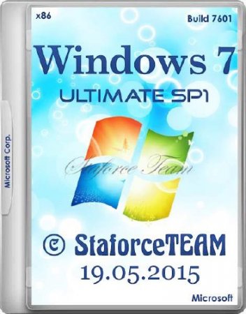 Windows 7 Build 7601 Ultimate SP1 RTM 19.05.2015 StaforceTEAM (x86/DE/EN/RU)