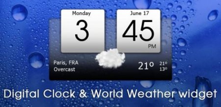 Digital clock & world weather v1.05.52 Mod Ad Free RUS
