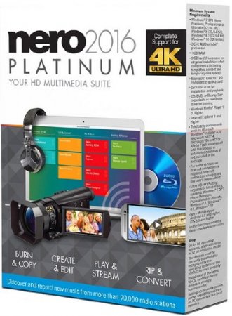 Nero 2016 Platinum 17.0.02300 Full RePack + ContentPack